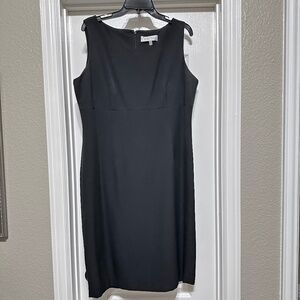 Kasper Black Sheath Dress Sz 16